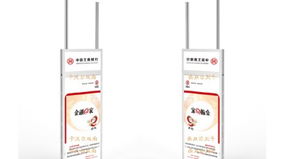 双面广告机银行智能橱窗屏还可以这样做