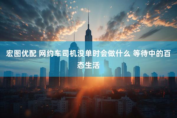 宏图优配 网约车司机没单时会做什么 等待中的百态生活