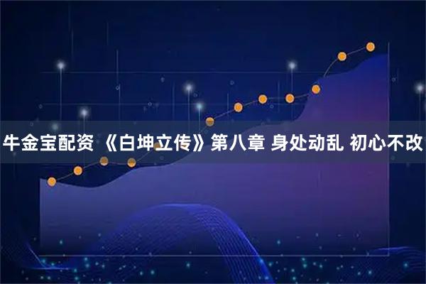 牛金宝配资 《白坤立传》第八章 身处动乱 初心不改